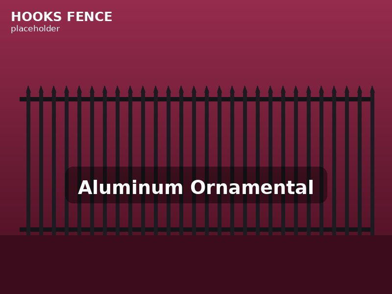 Aluminum ornamental fence