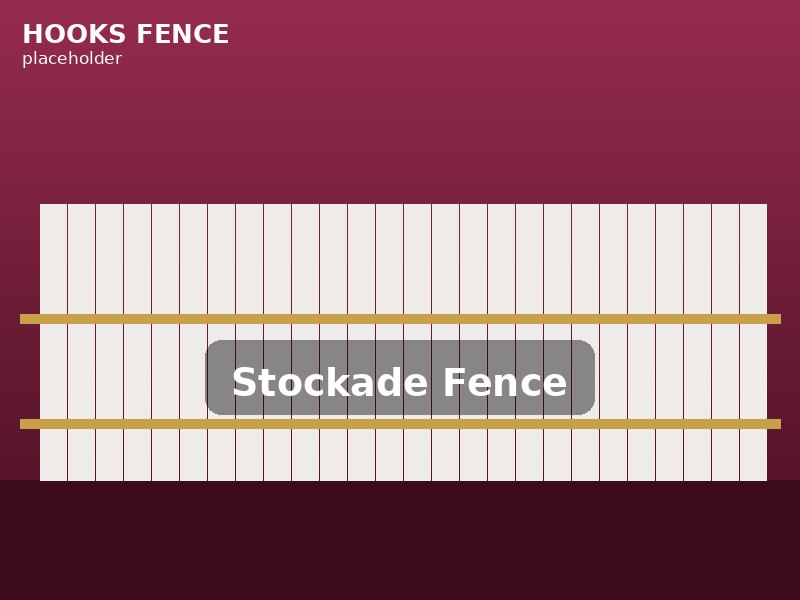 Stockade privacy fence